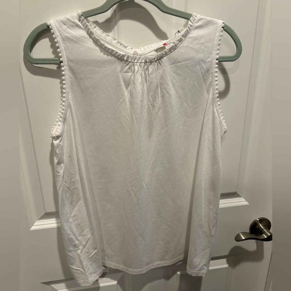 NWT Boden Sleeveless top in size 6, white color